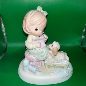 Vtg Precious Moments “You Are My In-SPA-ration" Members Only Porcelain Figurine